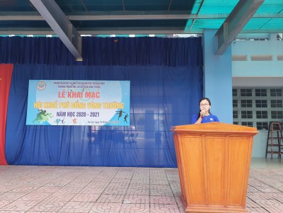 TRƯỜNG THCS TRẦN BÌNH TRỌNG KHAI MẠC HỘI KHỎE PHÙ ĐỔNG VÒNG TRƯỜNG NĂM HỌC 2020 – 2021
