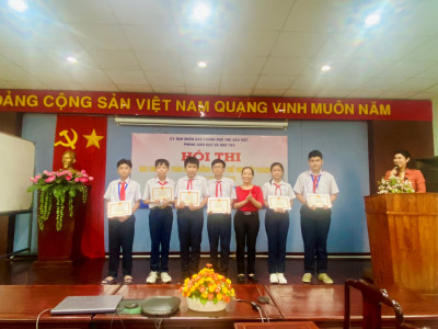 TRƯỜNG THCS TRẦN BÌNH TRỌNG DỰ LỄ TỔNG KẾT HỘI THI HỌC SINH GIỎI TOÁN GIẢI THƯỞNG LƯƠNG THẾ VINH CẤP THÀNH PHỐ NĂM HỌC 2022-2023