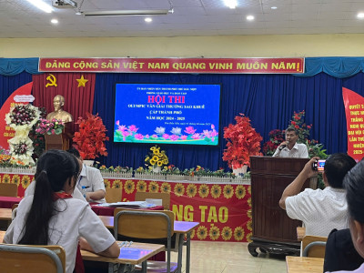 TRƯỜNG THCS TRẦN BÌNH TRỌNG THAM GIA HỘI THI OLYMPIC VĂN GIẢI THƯỞNG SAO KHUÊ CẤP THÀNH PHỐ NĂM HỌC 2024 – 2025