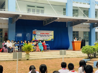TRƯỜNG THCS TRẦN BÌNH TRỌNG KHAI MẠC HỘI KHỎE PHÙ ĐỔNG VÒNG TRƯỜNG NĂM HỌC 2022 – 2023