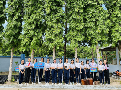 TRƯỜNG THCS TRẦN BÌNH TRỌNG THỰC HIỆN “MÔ HÌNH VƯỜN ƯƠM”