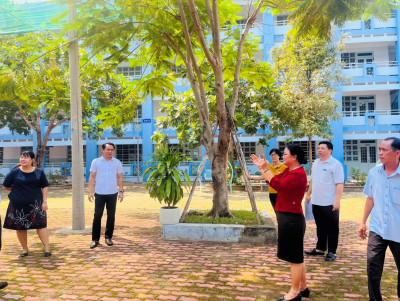 TIẾP ĐOÀN KIỂM TRA TÌNH HÌNH TRIỂN KHAI THỰC HIỆN CUỘC VẬN ĐỘNG PHỦ XANH ĐÔ THỊ THỦ DẦU MỘT