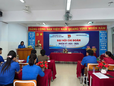 CHI ĐOÀN THCS TRẦN BÌNH TRỌNG TỔ CHỨC THÀNH CÔNG HỘI NGHỊ CHI ĐOÀN NHIỆM KỲ 2024-2025
