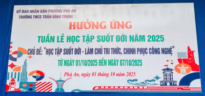 TRƯỜNG THCS TRẦN BÌNH TRỌNG PHÁT ĐỘNG TUẦN LỄ HỌC TẬP SUỐT ĐỜI NĂM 2025