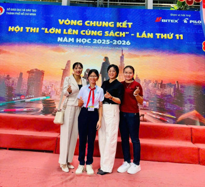 Trường THCS Trần Bình Trọng tham gia chung kết Hội thi Lớn lên cùng sách