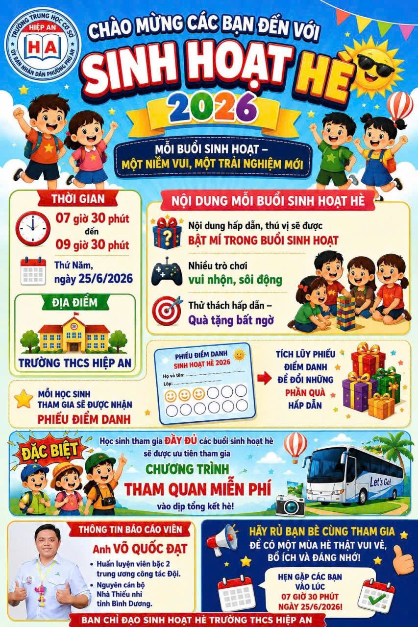 Tham gia sinh hoạt hè 2026