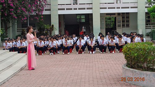 Đoàn TNCS HCM Trường THCS Trần Bình Trọng tổ chức lễ kỷ niệm ngày thành lập Đoàn TNCS HCM
