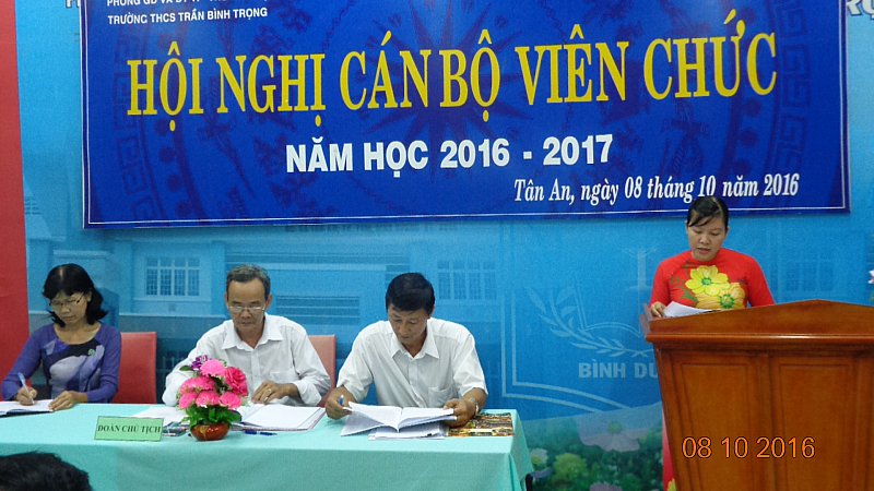 Hội nghị cán bộ viên chức năm học 2016-2017