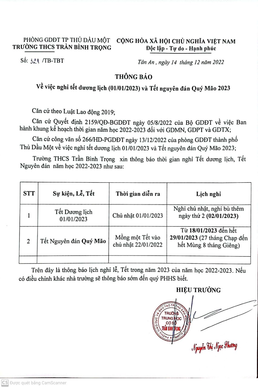thong bao nghi tet